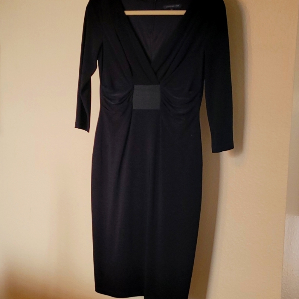 Black dress David meister size 2
